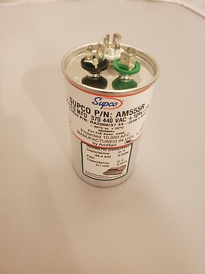 #ad BRAND NEW AM555R AMERICAN MADE CAPACITOR FROM SUPCO 55 5 MFD $16.99