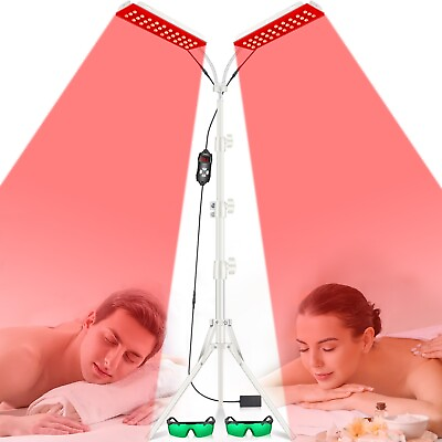 #ad Infrared Red Light Therapy Lamps LED Device Floor Stand Full Body Pain Relief $76.99