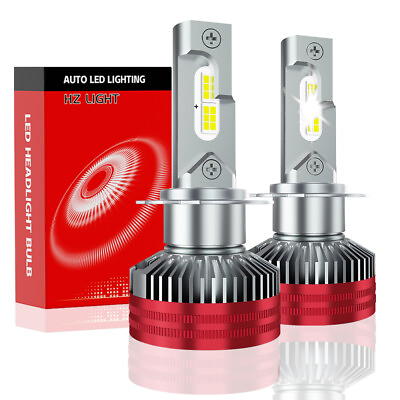 #ad H4 Led Headlight Bulbs HZ High Low Beam Super Bright 6700K 30000Lumens 100w x2 $23.74