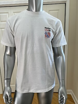 #ad Vintage Fifa World Cup Giant T shirt Size Large 1994 Soccer Single Stitch 90s $89.99