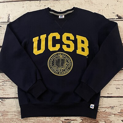 #ad UCSB Russell Athletic Sweatshirt Crewneck 90s Size Small Santa Barbara $24.99