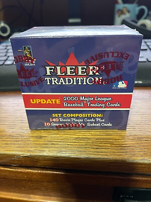 #ad 2000 Fleer Tradition Update Baseball Set Factory Sealed 150 cards $14.95