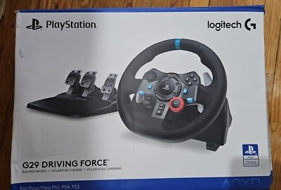 #ad Logitech G29 Driving Force Racing Wheel and Floor Pedals PS5 PS4 PC Mac Black $190.00