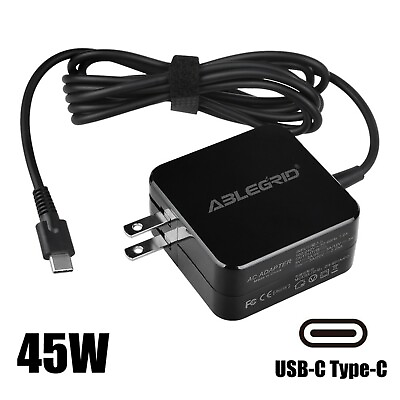 #ad 45W USB C Type C AC Charger for Asus Chromebook C204 C204M C204EE C204E Power $14.88