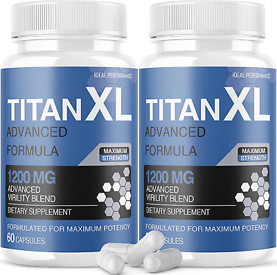 #ad 2 Pack Titan XL Supplements Pills 120 Capsules $37.95