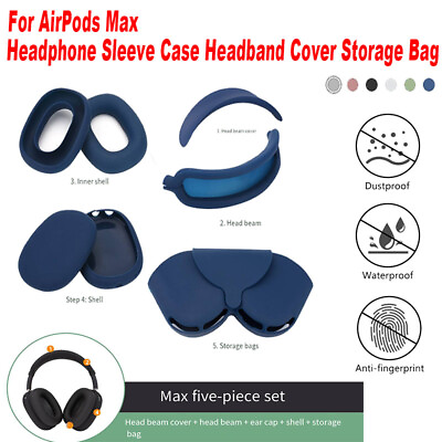 #ad Silicone Case Cover Headphones Anti Scratch Ear Cups Skin Cover For AirPods Max $18.99