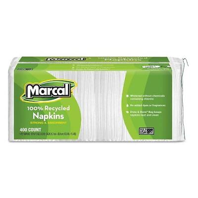 #ad Marcal 6506PK Paper Luncheon Napkin Lunch Napkin 1 Ply 400 Per Pack $25.91