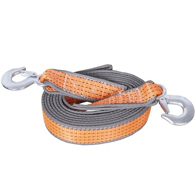 #ad Tow Strap with Hooks 20Ft Recovery Strap 13000LB Break Strengthened Towing Rope $19.99