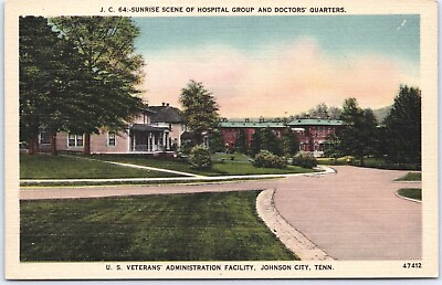 #ad Postcard TN Veterans Administration Hospital Doctors Johnson City Tennessee $9.95