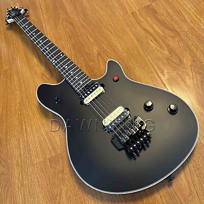 #ad Figured black Electric Guitar Mahogany Body Maple Neck Dual color pickups $268.00