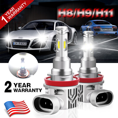 #ad 2x H8 LED HID Xenon Light Bulbs Angel Eyes Halo Ring 6000K For BMW E92 E63 E70 $23.91