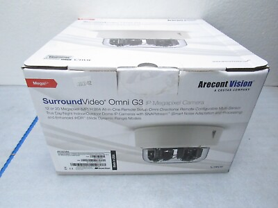 #ad Arecont Vision AV12375RS H.264 4x 3MP Multi Sensor IP Security Camera CTOKT $1050.30