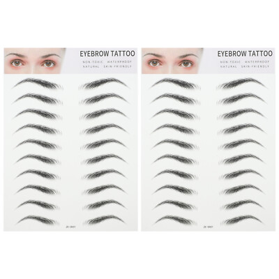 #ad 2pcs Eyebrow Shaping Stickers amp; Stencils Perfect Brow Kit $6.38