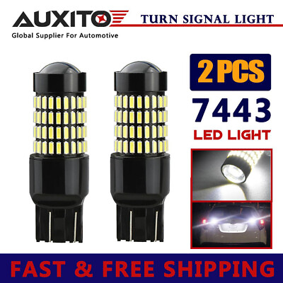 #ad 2x AUXITO 7440 6000K 7443 White LED Back Reverse Up Light Bulb for Odyssey Tahoe $15.09