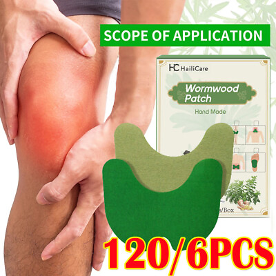 #ad 120 6X Knee Relief Plaster Sticker Wormwood Extract Knee Pain Joint Ache Patches $8.95