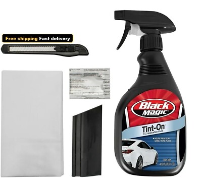 #ad Black Magic TINT FILM APPLICATION KIT: Tint On Solution Angled Squeegee Knife 5 $11.99