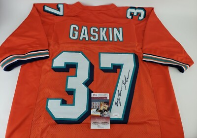 #ad Myles Gaskin Signed Miami Dolphins Custom Football Jersey w COA $59.40