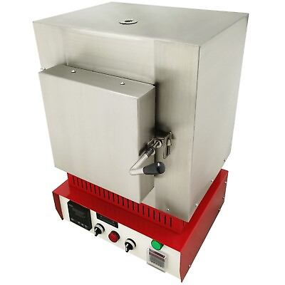 #ad 110V Hi Temp Burnout Oven 1100℃ Integrated Intelligent Tabletop Box Furnace $637.00