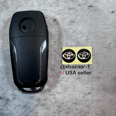 #ad 2x 14 mm Emblems For Toyota Key Fob Replacement Stickers USA SELLER 🇺🇸 $6.00