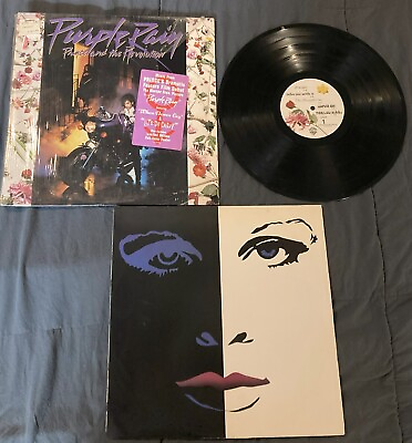 #ad Prince Purple Rain Vinyl Album LP First Pressing 1984 W HYPE STICKER SHRINKED $79.95