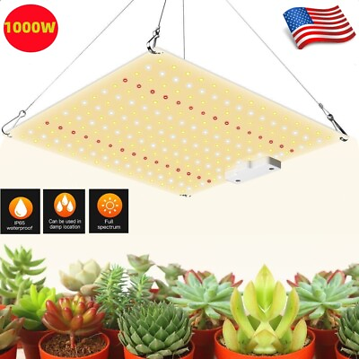 #ad 1000W LED Grow Light Full Spectrum for Indoor Plant Growth 3x3 ft Coverage Area $26.46