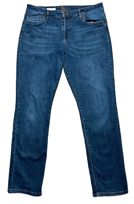 #ad Kut From The Kloth Katy Boyfriend Dark cBlue Denim Jeans Size Women#x27;s 12 Casual $39.99