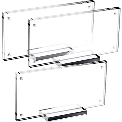 #ad 2Pack Acrylic Dollar Bill Display Frame Currency Paper Money Holder Display Case $24.65