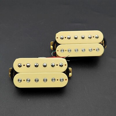 #ad Ivory Electric Guitar Double Coil Humbucker Pickup Bridge Neck Pickup ForChoose $15.27