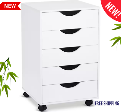 #ad White Modular Mobile Chest Multi Functional Storage Cart for Home 1 Pack Sale $105.99