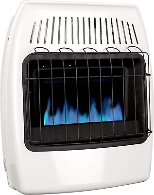 #ad 20000 BTU Natural Gas Blue Flame Vent Free Wall Heater White $185.00
