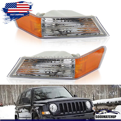 #ad Turn Signal Directional Lamp Front Pair Set For 07 17 Jeep Patriot Parking Light $16.28