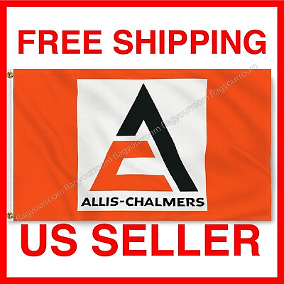 #ad Allis Chalmers 3x5 ft Banner Flag Tractor Farm Equipment Premium Wall Decor Sign $13.77