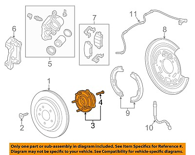 #ad GM OEM 14 24 ATS Rear Suspension Brake Components Hub Bearing 13552402 $120.35