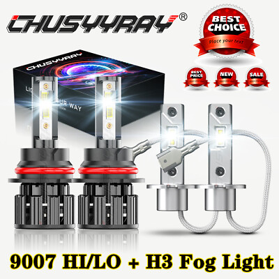 #ad For Nissan Sentra 2000 2003 4X 6000K LED Headlight Hi Lo Beam Fog Light Bulbs $36.99