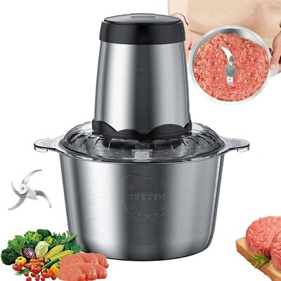 #ad 300W Electric Food Chopper Electric Stainless Steel Processor Meat Grinder Mixer $16.99