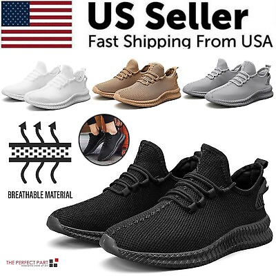#ad #ad Running Shoes Sneakers Casual Men#x27;s Outdoor Athletic Jogging Sports Tennis Gym $19.49