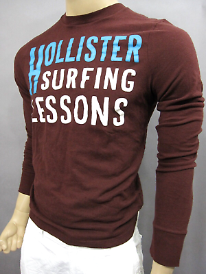 #ad NWT Hollister Mens T shirt Size XLHCO So Cal Surfing Men’s Long Sleeve Soft $24.74