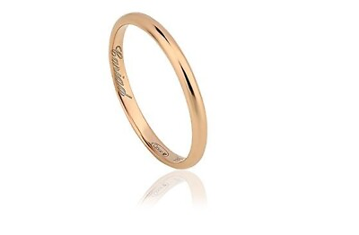 #ad Clogau Welsh 18ct 1854 Gold 2mm Wedding Ring Size P £390 off New Wales Cariad GBP 270.00