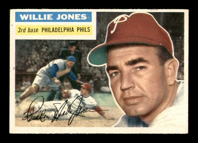 #ad 1956 Topps Set Break #127 Willie Jones EX MINT *OBGcards* $34.99