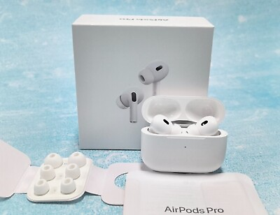 #ad Apple AirPods Pro 2nd Generation with MagSafe Wireless Charging Case White $95.99