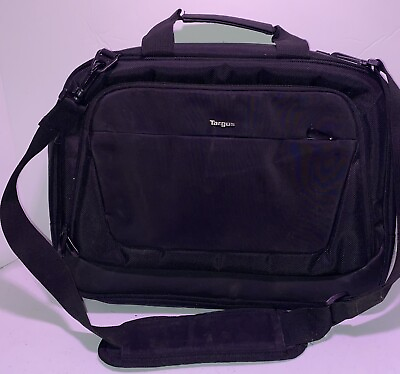 Targus Computer Laptop Bookbag Case W Handles Shoulder Strap Black 18”x13” $8.00