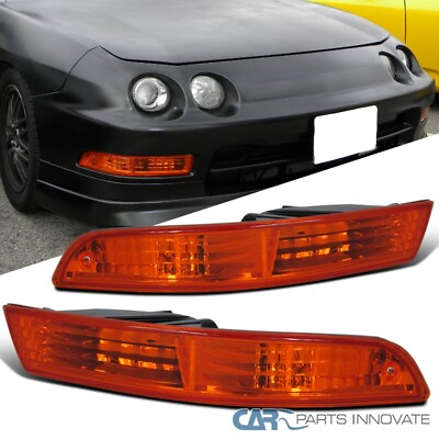 #ad #ad Fit 94 97 Acura Integra Amber Bumper Lights Turn Signal Parking Lamps LeftRight $22.95