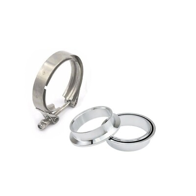 #ad #ad 3quot; Aluminum VBand V Band Clamp Flange KitO Ring for Turbo Intake $23.49