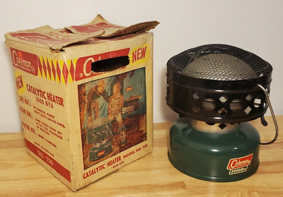 #ad Vintage Coleman 3500 BTU Catalytic Heater #512 700 1966 Box $47.77