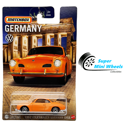 #ad Matchbox 1:64 1962 Volkswagen Karmann Ghia Germany 2024 $3.99