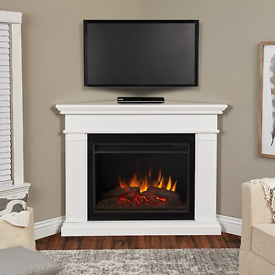 #ad #ad RealFlame Kennedy Electric Fireplace Infrared Grand Corner X Lg Firebox White $1373.00