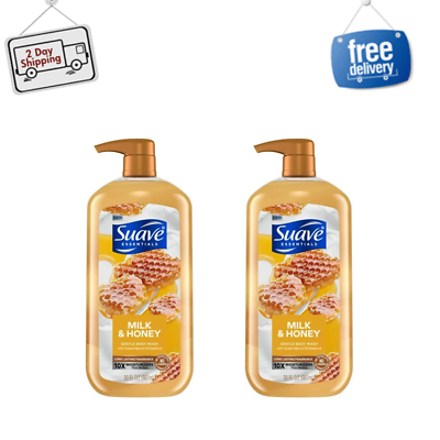 #ad Suave Essentials Gentle Body Wash Milk amp; Honey Daily Use 30 oz Pack of 2 $11.99