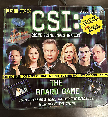 CSI:Crime Scene Investigation The Board Game 10 Crime Stories Ages 13 amp; up $17.99