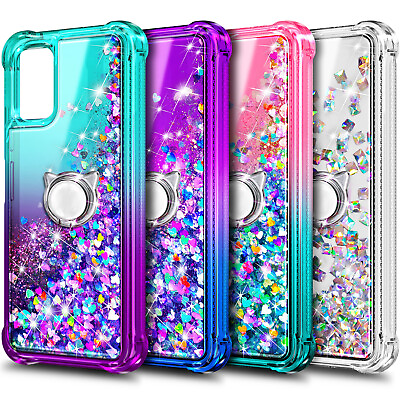 For Nokia G100 C300 Case Bling Glitter Phone Cover with Tempered Glass amp; Lanyard $10.98