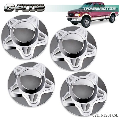 #ad 4Pcs Fit For 1997 2003 Ford F150 F 150 7quot; Chrome Hub Wheel Center Caps Covers $30.95